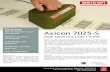 Features Axicon 7025-S - sendai.fi 7025-S Barcode Verifier.pdf · The Axicon 7025-S barcode verifier is designed to verify large linear barcodes with a maximum width (including quiet