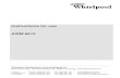Instructions for use AWM 6612 - Whirlpool 6612 gb KG.pdf · Whirlpool Switzerland, Bauknecht AG, Industriestrasse 36, 5600 Lenzburg, Verkauf Telefon 0848 801 002 Fax 0848 801 017
