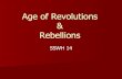 Rebellions Age of Revolutions - Mrs. Stanford's World History · Tokugawa Ieyasu Absolute Ruler Japan came under his control in the 1600s Policies of Tokugawa Ieyasu –Tokugawa family