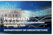 Research - University of Strathclyde - UK University of ... · Sustainable and Energy Efficient buildings ... BIM integrated building code checking system for Chiang Mai, Thailand