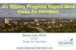 Air Quality Progress Report 2014 Clean Air Hamilton Air Hamilton 2014... · Air Quality Progress Report 2014 Clean Air Hamilton . First the good news! 90% improvement in major pollutants