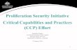 Proliferation Security Initiative Critical Capabilities ... · PowerPoint Presentation Author: Tilley, Sterling D Created Date: 2/23/2016 10:29:36 AM ...