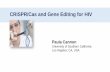 CRISPR/Cas and Gene Editing for HIVregist2.virology-education.com/presentations/2019/20AntiviralPK/35... · Disrupting CCR5 gene in HSC using zinc finger nucleases Humanized mice