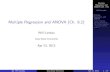 Multiple Regression and ANOVA (Ch. 9.2) - GitHub …...Multiple Regression and ANOVA (Ch. 9.2) Will Landau Multiple Regression and ANOVA Sums of squares Advanced inference for multiple