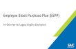 Employee Stock Purchase Plan (ESPP)...• 5% discount taxed like ordinary income: Income tax, Social Security and Medicare taxes are withheld through payroll at purchase. • Stock
