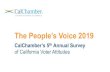 The People’s Voice 2019 · Key Findings The People’s Voice 2019. The People’s Voice 2019 4 Right direction Wrong track Trump unpopular in California, but his opposition to the