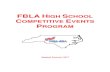 FBLA HIGH SCHOOL COMPETITIVE EVENTS PROGRAMfblapanthercreek.weebly.com/uploads/1/1/0/5/110524671/... · 2018. 8. 28. · NC FBLA COMPETITIVE EVENTS PROGRAM 4 updated 2017 Performance