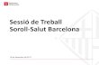 Sessió de Treball Soroll-Salut Barcelona · 2018. 9. 17. · Sessió de Treball Soroll-Salut Barcelona 19 de desembre de 2017 . Percepció de la ciutadania . del soroll de la ciutat