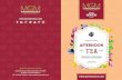 TRADITIONAL AFTERNOON TEA · AFTERNOON TEA Newton Celebration Tea In the 1640’s sailors from the Far East would bring gi˜s of Tea into the country. By the 1700’s tea had become