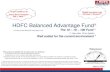 HDFC Balanced Advantage Fund^...HDFC Balanced Advantage Fund – A fund that has performed across market cycles, crises, market bubbles etc. ! * Since Sep’01 (Inception date of NIFTY