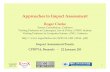 Approaches to Impact Assessment - Roger Clarke · Approaches to Impact Assessment Agenda 1. Assessment Categories ¥ Business Case Assessment ¥ Risk Assessment ¥ Technology Assessment
