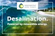 Powered by renewable energy. - Elemental Water Makers€¦ · Desalination using Earth’s abundant resources. How can water be scarce if 70% of the Earth’s surface is covered by
