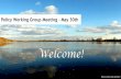 Welcome! []...stakeholder accomplishment reports due AWQPF (NASS), AWQPFTC, USWG, PWG, NMC Mar 31, 2019 1st Draft of 2nd Biennial report due to PWG Illinois Extension, IDOA, Illinois