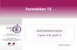 Formation T1 - Académie de Dijonienpen.dsden58.ac-dijon.fr/.../formation-maths-T1-diapo-C2-et-C3-201… · Les objectifs R.Charnay-La stabilisation da la connaissance de la suite