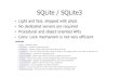 SQLite/ SQLite3beraldi/PSD2011/slides/php_4.pdf · SQLite/ SQLite3 • Light and fast, shipped with php5 • No dedicated servers are required • Procedural and object oriented APIs