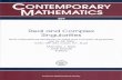 CONTEMPORARY MATHEMATICS 459 Real and Complex ... · 459 Marcelo J. Saia and Jose Seade, Editors, Real and complex singularities, 2008 458 Jinho Baik, Thomas Kriecherbauer, Luen-Chau