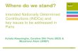 Where do we stand?pubs.iied.org/pdfs/G03974.pdf · 2015. 9. 24. · Author name Date Achala Abeysinghe, Caroline Dihl Prolo (IIED) & Mozaharul Alam (UNEP) Where do we stand? Intended