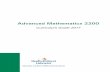 Advanced Mathematics 2200 · 2018. 10. 30. · aDVanCeD MaTheMaTICs 2200 CURRICUlUM GUIDe 2017 aCnoleDGeMenTs iii Acknowledgements The Department of Education and Early Childhood