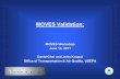 MOVES Validation: MOVES Workshop (June 2011) · 2016. 6. 27. · Caldecott tunnel (Bay Area, CA) Light duty and Heavy-duty NOx and PM2.5 – Included some other remote sensing studies