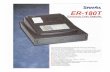 ER.180T Electronic Cash Register Fast, Quiet Thermal Printer Drop …upstatecashregister.com/RegisterPics/ER-108T/ER108T.pdf · 2014. 11. 16. · Percent discount operation can apply