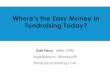 Where’s the Easy Money In...Just hit 30 years in fundraising! Blogger, coach, consultant Author “Fired-Up Fundraising: Turn Board Passion into Action” AFP Triangle Fundraiser