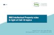 IMI2 Intellectual Property rules in light of Call 10 topics · 2018. 4. 27. · IMI2 Intellectual Property rules in light of Call 10 topics Magali Poinot, ... Fixed template except