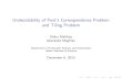 Undecidability of Post's Correspondence Problem and Tiling …deepakd/atc-2013/seminars/... · 2019. 7. 16. · Post Correspondence Problem I An undecidable problem that does not