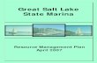 Great Salt Lake State Marina · 2015. 4. 23. · umbers of people visiting the Marina. Great Salt Lake State Marin GSLSM is located on the south shore of the Great Salt Lake, 17 miles