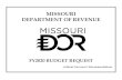 MISSOURI DEPARTMENT OF REVENUE · 2018. 10. 2. · Missouri Department of Revenue The Department of Revenue was established in 1945 by the Missouri Constitution to serve as the central