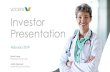 Investor Presentation...As of December 31, 2017 *Federal numbers are for acute care hospitals, do not include clinics or ambulatory care centers ~$6 Billion Global Market Opportunity