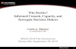 Who Decides? Informed Consent, Capacity, and …...©2016 Lane Powell PC 11 Who Decides? Informed Consent, Capacity, and Surrogate Decision-Makers WHCA 2016 Fall Conference Chelan