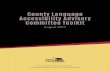 County LAAC Toolkit...Page 1 This toolkit offers guidelines and practices to help county elections offices establish a Language Accessibility Advisory Committee (LAAC) and create a