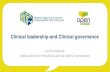 Clinical leadership for quality and safety · 2018. 6. 19. · Medical Director Health Quality & Safety Commission. The Commission ... Derek Feeley and Jason Leitch BMJ keynote 2017.
