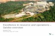 Excellence in resource and operations Salobo …...Investor Tour Pará, Brazil, May 13th, 2016 1 r “This presentation may include statements that present Vale's expectations about