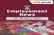 Employment News 1-15 June 2017 eBook · 2018. 3. 22. · Employment News 1-15 June 2017 eBook 4 4 Disclaimer Readers are requested to verify/cross-check up to their satisfaction themselves