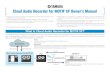 Cloud Audio Recorder for MOTIF XF Owner's Manual · 2019. 7. 10. · Cloud Audio Recorder for MOTIF XF Owner’s Manual 3 1 Shows the sound level of playback or recording. 2 Shows