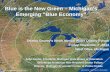 Blue is the New Green – Michigan’s Emerging “Blue Economy” · 2014. 11. 7. · systems, green infrastructure water-saving lifestyles . Green Economy Wind, solar, battery,