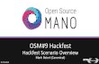 OSM#9 Hackfest · 2020. 6. 1. · Software Components: eNodeB + UE 16 Configuration: Information needed: Where is EPC Core Radio parameters (MCC, MNC, etc) UE parameters (IMSI, encryption