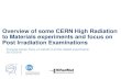 Overview of some CERN High Radiation to Materials experiments … · 2019. 1. 4. · Overview of some HiRadMat experiments applied to Beam Intercepting Devices 3 2016 + 2017 + 2018