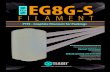 NEW EG8G-S FILAMENT · 2015. 1. 15. · EG8G-S Filament PTFE - Graphite Filament for Packings Physical Properties TEADIT EG8GS COMPETITOR Typical Values Specification Typical Values