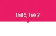 Unit 5, Task 2€¦ · Unit 5, Task 2. Interactive features. Page Navigation. Audio. Video. Links. Graphics. Page Navigation Audio Link Graphics. Why are these interactive features
