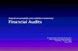 Towards accountability and credibility in leadership Financial ...moneywise.adventist.org/files/Accountability_Credibility...The purpose of conducting financial audits is to enhance