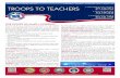 TROOPSTOTEACHERS.MO.GOV CENTRAL STATES . JANUARY … · 2016. 9. 21. · CARING TEACHER-In the military, a leader leads 24/7. The responsibility and caring for each individual “troop”