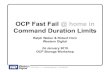 OCP Fast Fail @ home in Command Duration Limits…CODES command parameter data RWCDLP bit and CDLP field (see 6.34) indicate indicates the Command Duration Limit A mode page. The mode