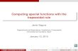 Computing special functions with the trapezoidal rule trapezoidal rule Javier Segura Departamento de