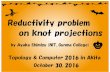 PowerPoint プレゼンテーション2016/10/30  · AST s {heorem Theorem (Adams-Shinjo-Tanaka) Every reduced kno+ projec+ion has Z-gon or 3-gon. is an unavoidable se+ for a reduced