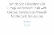 Sample Size Calculations for Group Randomized Trials with … · 2017. 9. 28. · Introduction •Group randomized trials (GRTs) are widely used. ... •Works in situations with low