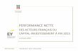 PERFORMANCE NETTE - France Invest · 2019. 4. 29. · PRINCIPAUX ENSEIGNEMENTS - Chiffres clés en 2015 0,0x Retour réalisé 0,0x Retour à venir (ou potentiel), soit la valeur estimative