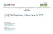 US FDA Regulatory Overview for PPE...CDRH-COVID19-Ophthalmic@fda.hhs.gov Q: Masks, including surgical masks & Respirators, including N95 and KN95 respirators-CDRH-COVID19-SurgicalMasks@fda.hhs.gov