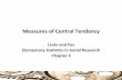 Measures’of’Central’Tendency’ · Measures’of’central’tendency:’’ Measures’of’central’tendency:" Measures"of"central"tendency"are"numbers"thatdescribe"whatis"average"or"